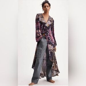 Free People Marais Printed Midi Dress